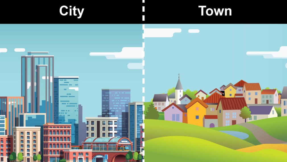 Difference Between a City and a Town: Defining Places | YourDictionary